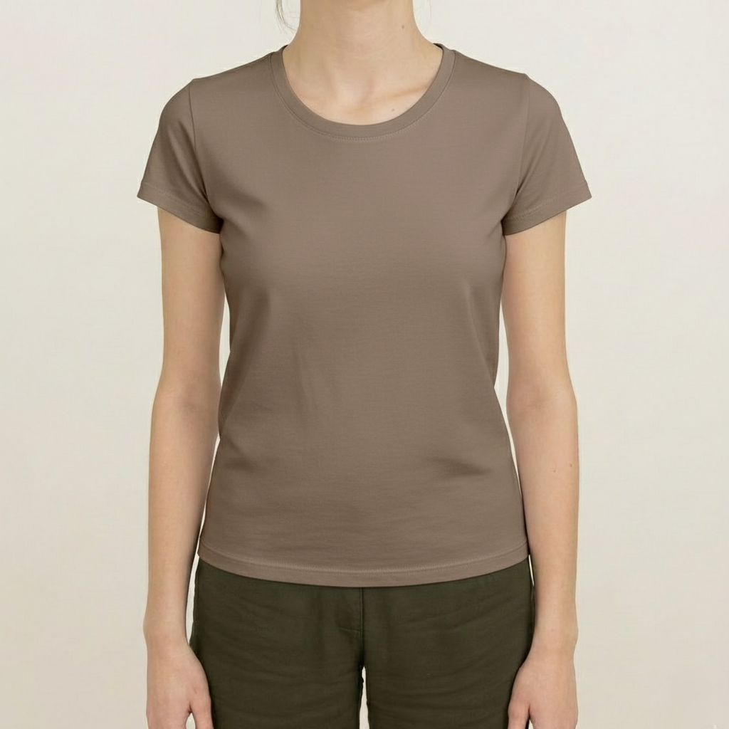 Polera Pima Crew Neck - Mujer