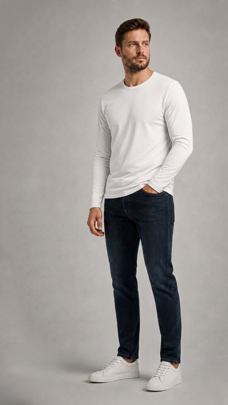 Polera Pima Long Sleeve - Hombre
