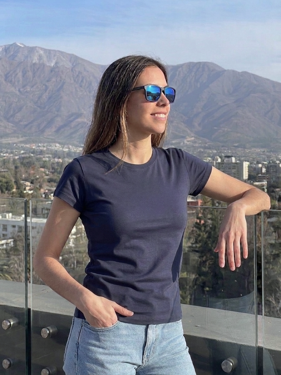 Polera Pima Crew Neck - Mujer