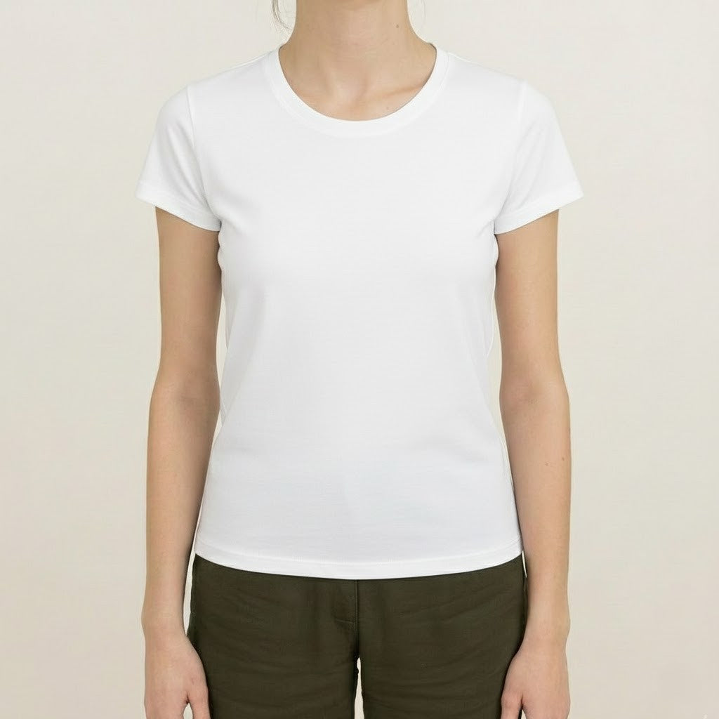 Polera Pima Crew Neck - Mujer