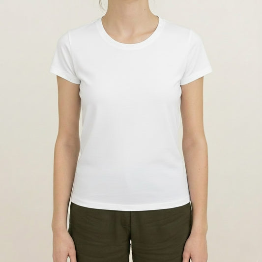 Polera Pima Crew Neck - Mujer